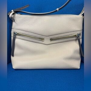 NWT Radley London Bag Smith Street Leather Dove Cream /Grey Shoulder Bag